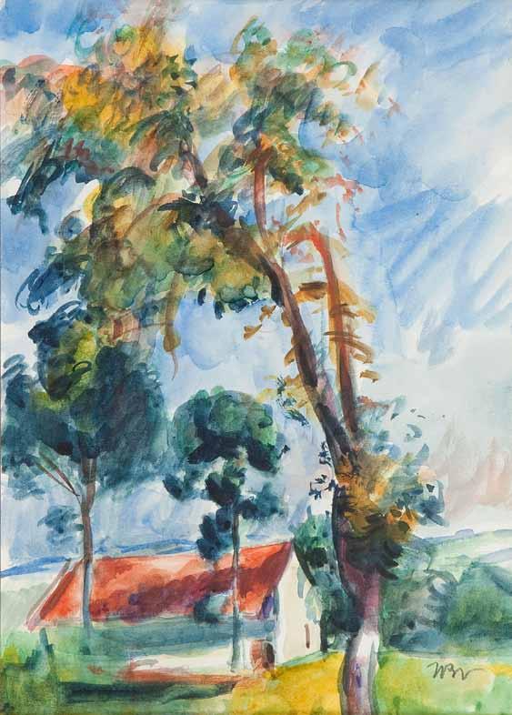 12 Wojciech Weiss (1875 Leorda w Rumunii 1950 Kraków) Pejzaż z Kalwarii, ok. 1935 r.
