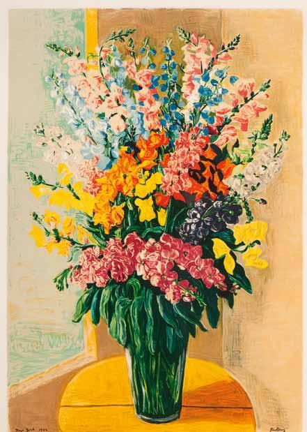 litografia barwna/papier, 75 x 54 cm sygnowany p. d. na płycie: 'Kisling', l. d. na płycie: 'New York 1942', p. d. ołówkiem: 'Jean Kisling' oraz owalny wycisk 'ATELIER KISLING', l.