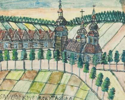 56 Nikifor Krynicki (1895 Krynica 1968 Folusz) Kościół nocą