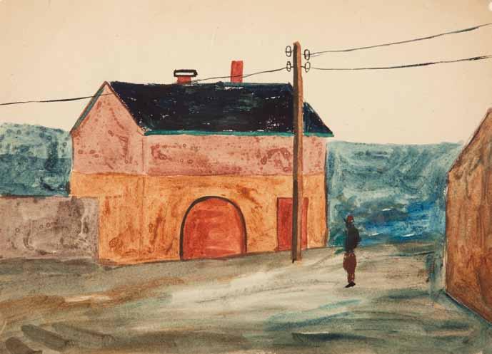 94 Jerzy Nowosielski (1923 Kraków 2011 Kraków) Bez tytułu tempera/papier, 21,3 x 29,6 cm