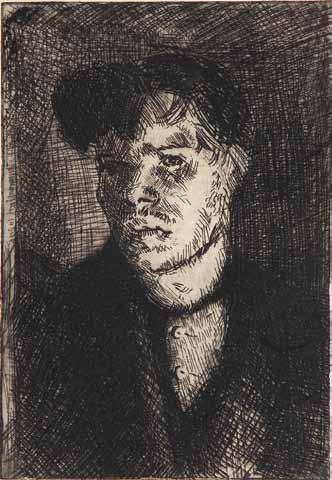 100 Zbigniew Makowski (ur. 1930 r., Warszawa) Portret mężczyzny, 1954 r.
