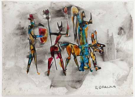 106 Roman Opałka (1931 Abbeville, Francja 2011 Rzym) DIABEŁKI tusz, akwarela/papier, 13 x 17,5 cm