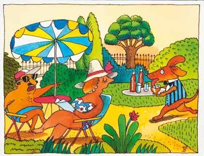 akwarela, tempera/papier, 24 x 32 cm (arkusz, w świetle passe-partout) sygnowany i da