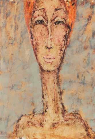 r. technika mieszana/papier, 42 x 30 cm sygnowany p. d.
