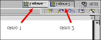 nawigacji" - patrz ponisza ilustracja. W dolnej czci ekranu, na pasku zada s teraz widoczne dwa okna Netscape'a.