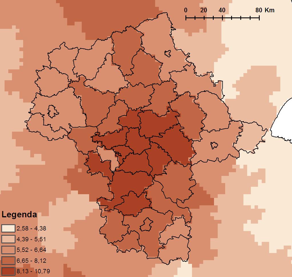 Cl/ha] wniesione przez opady atmosferyczne w