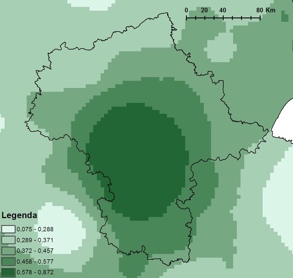 przez opady atmosferyczne w 2014 r.