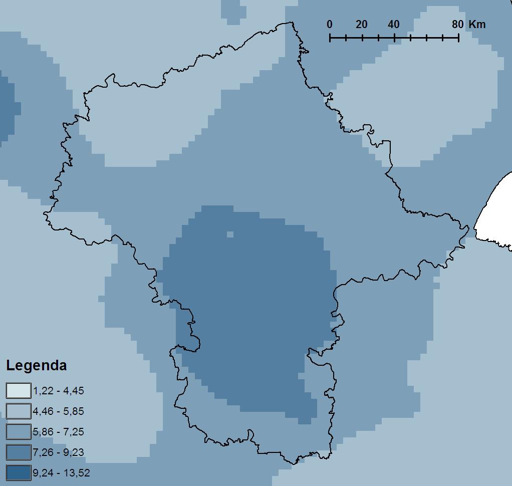 opady atmosferyczne w 2014 r.