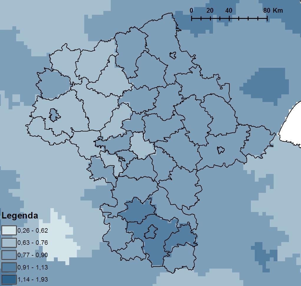 Mg/ha] wniesione przez opady atmosferyczne w