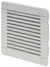 Filtry wylotowe Filtr wylotowy W celu zapewnienia właściwego obiegu powietrza w szafie wymiar filtra wylotowego powinien odpowiadać wymiarowi wentylatora Minimalna głębokość w szafie Oszczędzająca