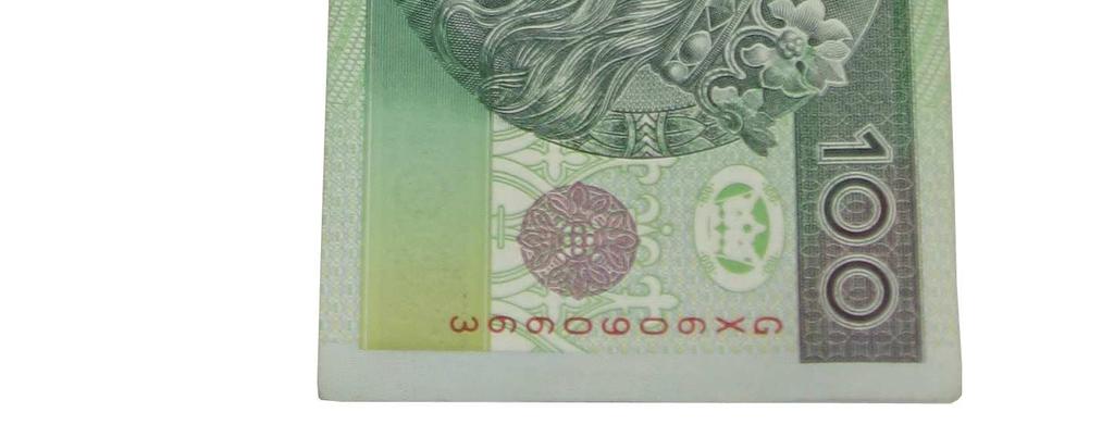 Sposób układania banknotów EURO, USD, GBP, PLN, CHF został też przedstawiony graficznie