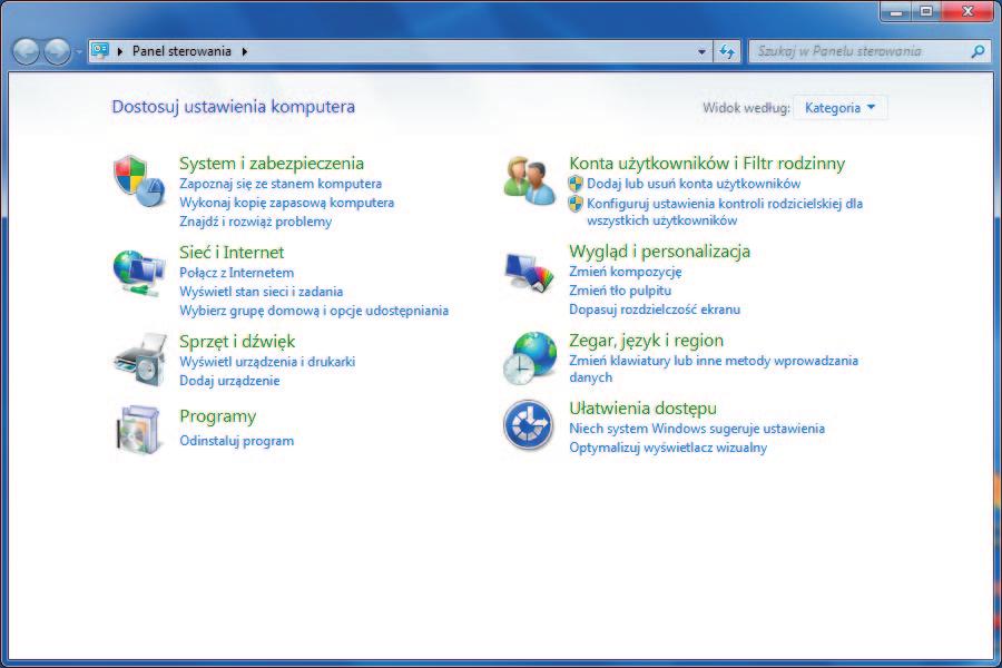 Windows 7 Krok 1: Kliknij Start Panel