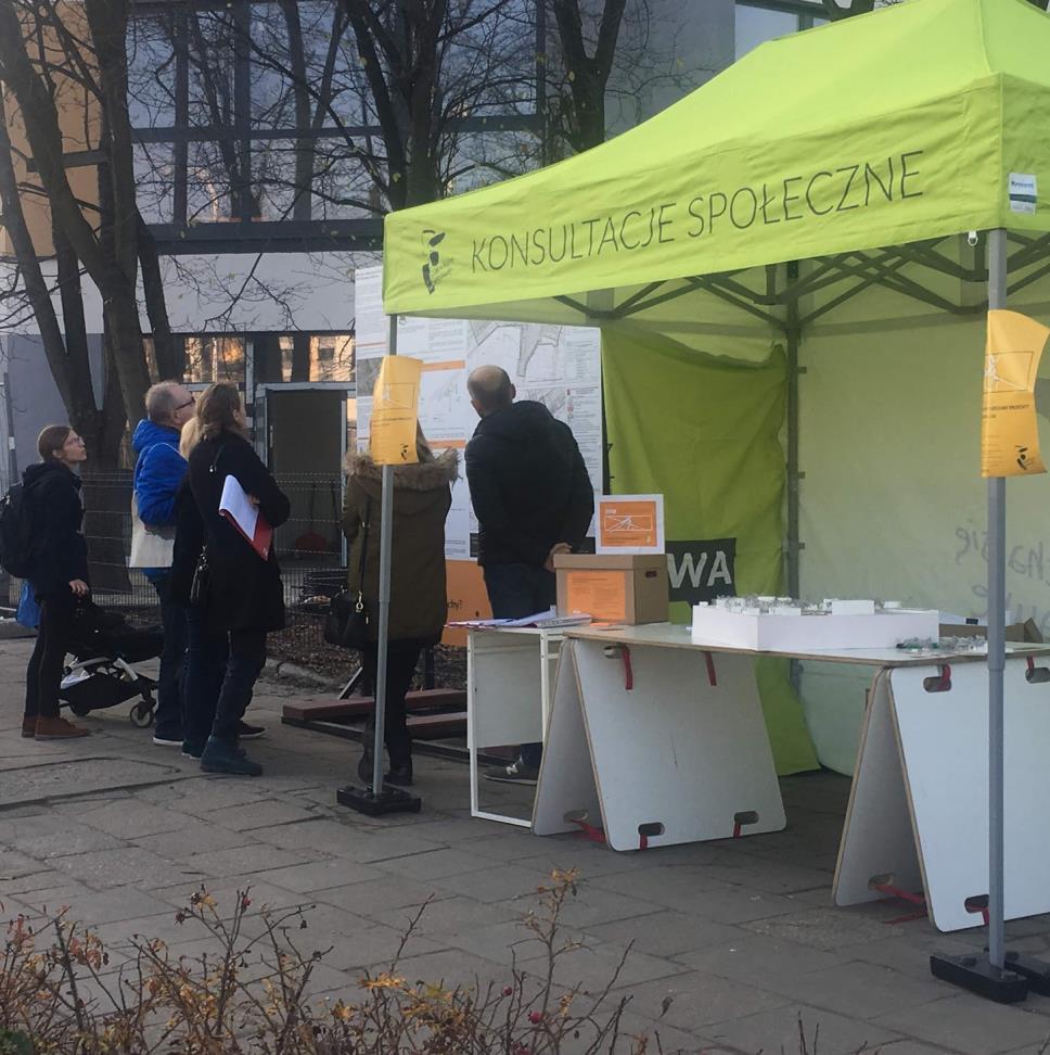 UCZESTNICY W rozmowach w trzech punktach konsultacyjnych i w warsztacie wzięło udział wielu mieszkańców i użytkowników konsultowanej przestrzeni, reprezentujące różne grupy społeczne i wiekowe.