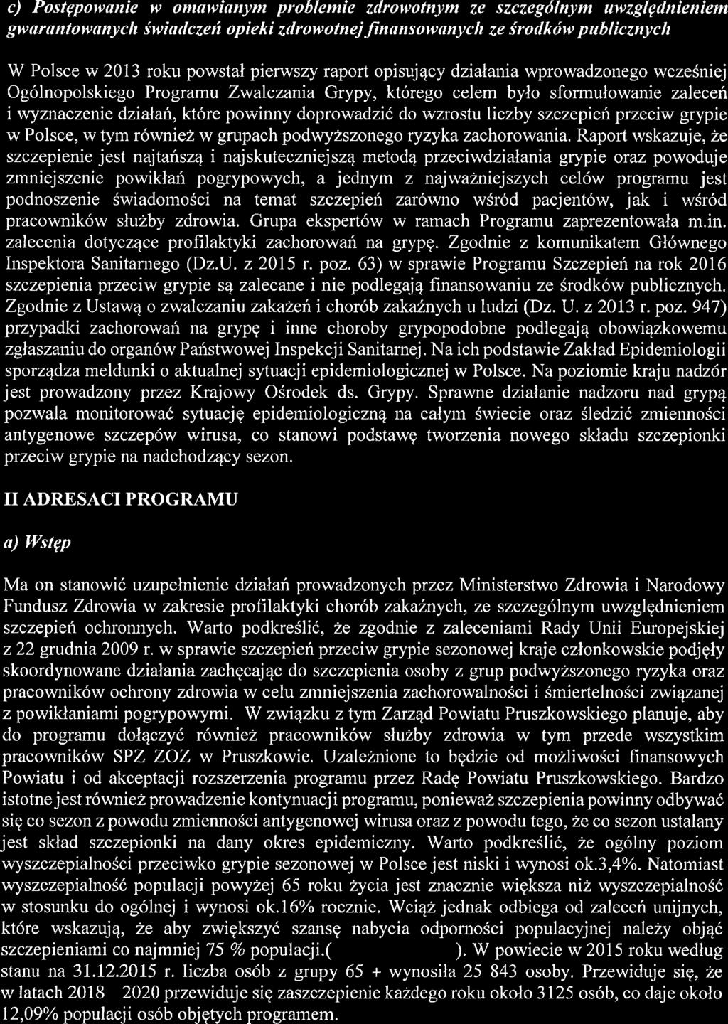 Strona 1 1 z 38 c) Postępowani w onta\t'iattynt problnti z,di'owotnynt z sącz,gólltym uwz.ględltittint gwarantowaltych świadczil opiki zdrowotnj.