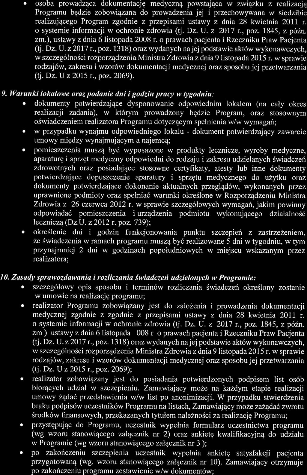 Strona 3 z 38 8 osoba prowadząca dokumntację mdyczną powstając w związku z ralizacją Programu będzi zobowiązana do prowadzniajj--i przchowywana w sidzibi ralizującgo Program zgodni z przpisami ustawy