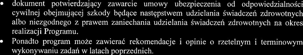 Strona 6 z 38 dokumnt potwirdzający zawarci umowy ubzpicznia od odpowidzialności cywilną objmującą szkody-będąc następstwm--udzilania świadczń zdrowotnych albo nizgodngo z prawm zanichania udzilania