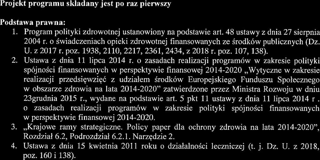 Strona 8 z 38 Załącznik nr l dot. konkursu ofrt na wybór ralizatora programu zdrowotngo Szczpinia przciwko grypi dla osób po 65 roku życia z trnu Powiatu Pruszkowskigo PROGRAM POLITYKI ZDROWOTNEJ pn.