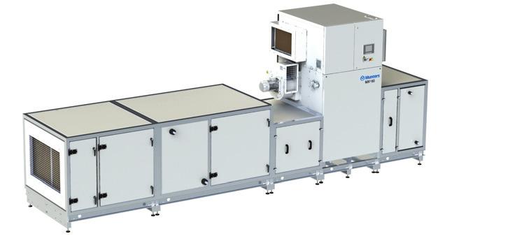 SYSTEM MX² PLUS DLA PEŁNEJ KONTROLI KLIMATU Kompaktowy system kontroli klimatu Sercem systemu MX² Plus jest nowy i wysoce energooszczędny osuszacz MX² fi rmy Munters.