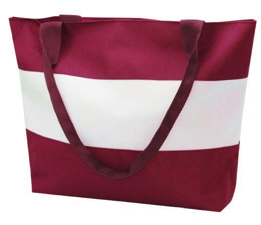 Size: 46 x 27 x 24cm Marking: Front pocket maximum size 30 x 15cm Material: Polyester 100% Mix of colors 31070022 Havana Torba plażowa zapinana na suwak, w środku