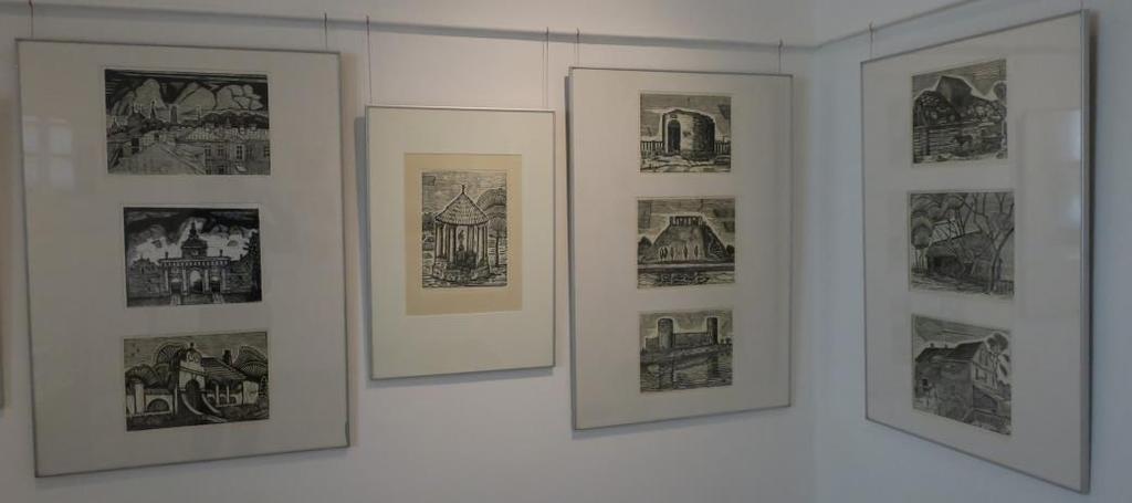 Wybrane na wystawę grafiki przedstawiały wizerunki zabytkowej architektury Wileńszczyzny, Mazowsza i Podlasia.