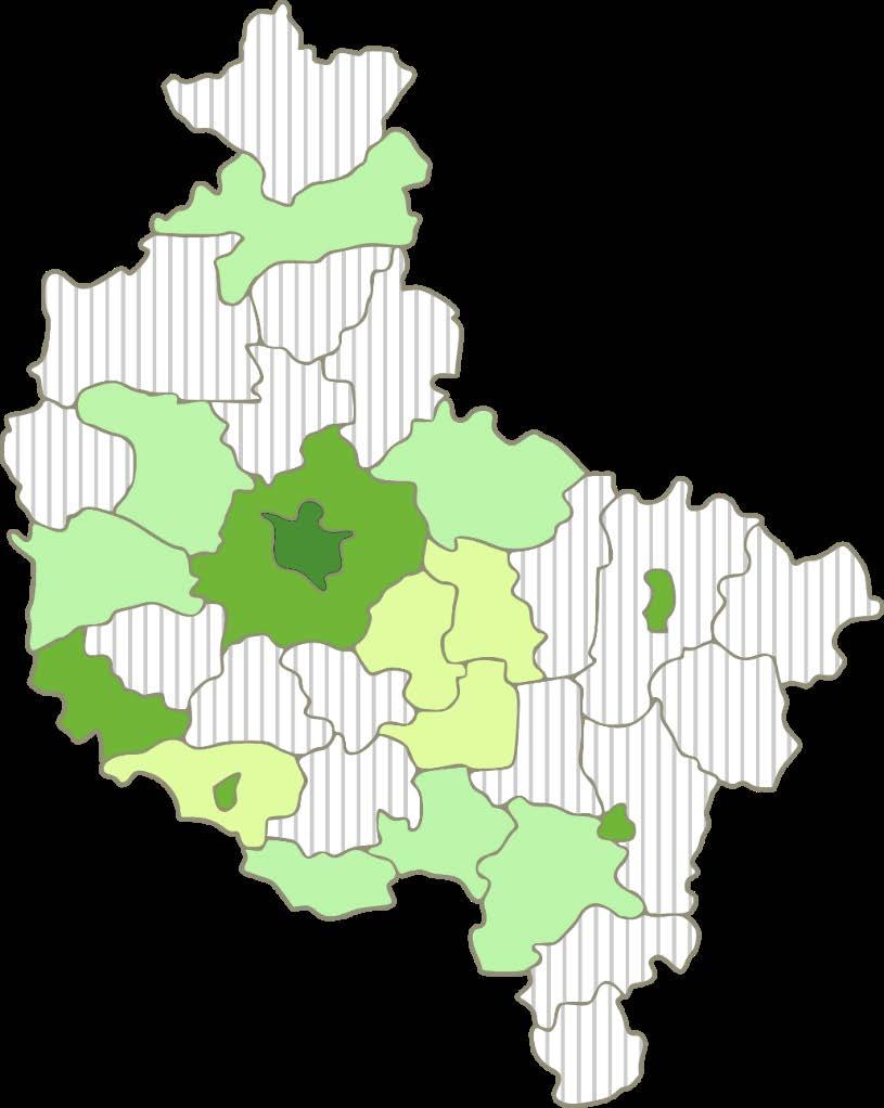 Sklasyfikowano wszystkie 35 z 35 wielkopolskich powiatów (368 sklasyfikowane w kraju) 12 powiatów z WLP znalazło się w pierwszych 100 powiatach kraju: Poznań, poznański, Konin, Kalisz, Leszno,