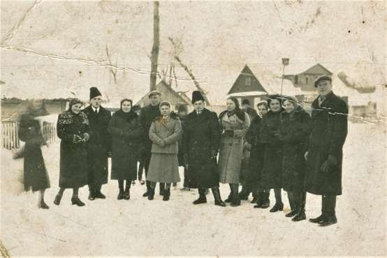 Zdjęcie 34 Rok 1951 (około). Grabowiec, ulica Poprzeczna (aktualnie ulica 700-lecia).