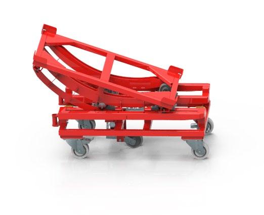 production section. WÓZKI WAHADŁOWE Wózki wahadłowe zostały stworzone w celu umożliwienia ergonomicznego odkładania gotowych komponentów.