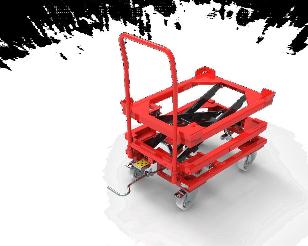 LIFT TROLLEYS MAIN FEATURE Lift trolleys allow to adjust the height of