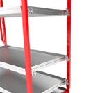 The special feature of these trolleys is the open working surface, which allows for the creation of a shelf superstructure capable of transporting various small packages at the same time.