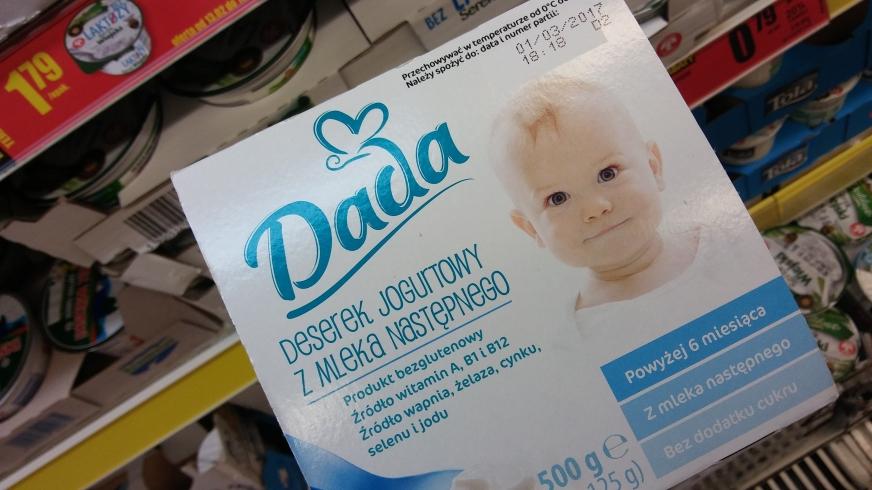 Biedronka poszerza markę własną Dada o żywność dla dzieci data aktualizacji: 2017.03.