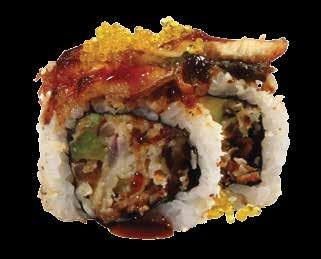 dwóch dodatkowych sosów i sezamu złożą się na koncertowy smak naszego specjału: "YASAI UNAGI". 8 sztuk NIGIRI...14 zł Nic ponad idealnie zbalansowane: porcję ryżu i ryby z dodatkiem wasabi i sezamu.