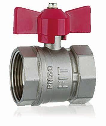 4 ZAWORY KULOWE ZAWORY KULOWE BRASS BALL VALVES Strong Brass ball valve female-female with long steel handle Strong Art.