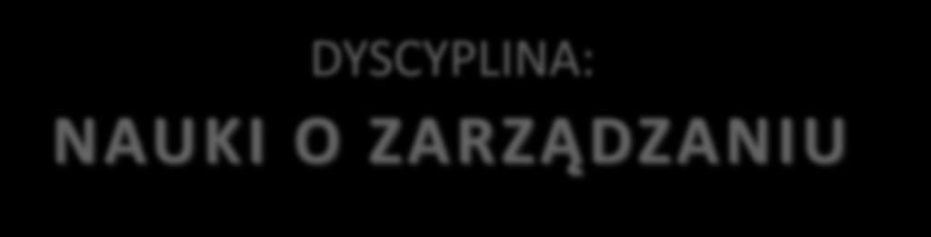 DZIEDZINA: NAUKI
