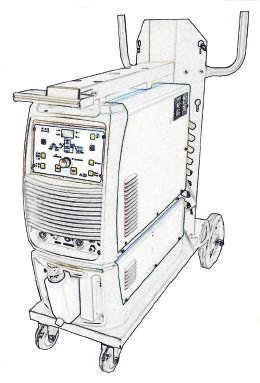 SPAWARKI INWERTOROWE TIG DC I AC/DC EXPERT TIG 300 DC PULSE EXPERT TIG 315 AC/DC PULSE CHŁODNICA WRA-300S Chłodnica zewnętrzna do urządzeń spawalniczych.