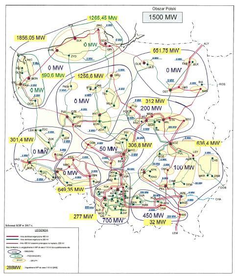 4.2.2. Sieci elektroenergetyczne wysokich napięć Linie 400 kv Przez teren Gminy Walce przebiega dwutorowa linia elektroenergetyczna wysokich napięć 400 kv o torach: Dobrzeń Wielopole i Dobrzeń