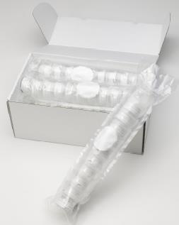 Lejki w tubach Pojemność Średnica porów Nr katalogowy Rodzaj opakowania 100 ml 0.2 μm 16D01--10-07--BL tuba/60szt./op. 100 ml 0.45 μm 16D01--10-H6--BL tuba/60szt./op. 250 ml 0.