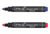 Pica Classic - marker permanentny Do większości powierzchni, szybkoschnący, wodoodporny, na bazie alkoholu. 2 rodzaje końcówek roboczych (okrągła i ostra).