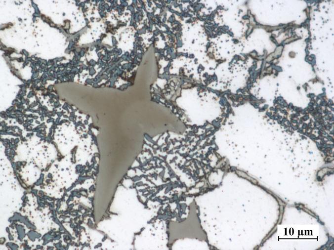 The microstructure consists of: α; α + Al9Fe3Si2 + β; α + Al 2 Cu + AlSiCuFeMgMnNiW + β = 113 MPa uzyskano po