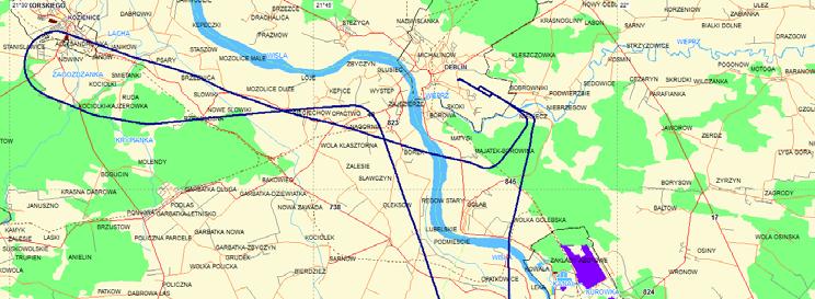 naukowego: "System monitorowania ruchu statków powietrznych i pojazdów użytkowanych przez służby porządku publicznego z wykorzystaniem GNSS" [18]. Figure 1.