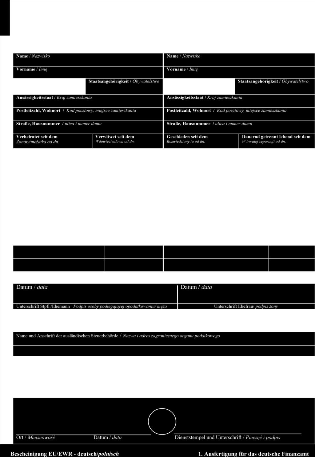 z działalności gospodarczej, kapitału, wynajmu lub dzierżawy, emerytur i rent rodzaj dochodów Andere Einkünfte z.b. aus Gewerbebetrieb, Kapitalvermögen, Vermietung u.