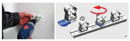 MATERIAŁ: Poliamid (PA) Rail connector is an attractive solution that simplifies additional montage of clips to the rail after finishing the installation.