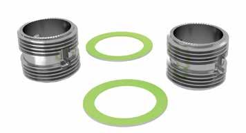 63 Złączka z prawym/lewym gwintem do grzejnika aluminiowego plus uszczelka (komplet) Connector with right /left thread for aluminium radiator plus gasket (set) Złączka jest przeznaczona do łączenia