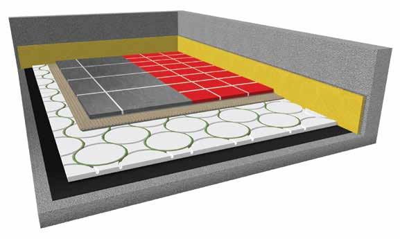 76 System elektrycznego ogrzewania podłogowego w technologii suchej Sander System AC230 dry Electric dry underfloor heating system Sander System AC230 SANDER SYSTEM AC230 DRY Podstawę systemu stanowi