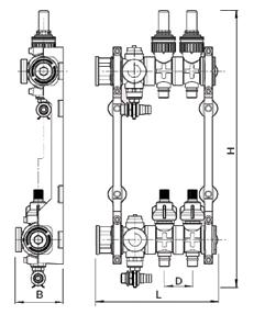 moduły korka komplet uchwytów mocujących PARAMERTY TECHNICZNE: czynnik: woda, roztwory glikolu (glikol max.