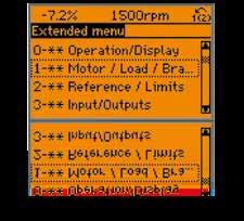 Menu) zdefiniowane przez Danfoss Menu podręczne zdefiniowane przez użytkownika Menu zmian (Changes Made Menu) wyświetla parametry zmienione dla programu aplikacji