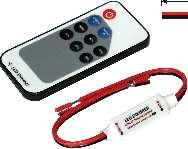 Połączenie L do taśm 8mm 2pin - 8 + 8 - + PPK/ Quick-Click-Anschlusskabel 15cm für 8mm -Streifen 2 pin Connection linear with cable 15cm 2 pin