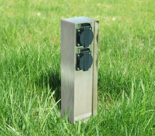 Garten-Edelstahl-Steckdosen-Tank Stainless steel garden console