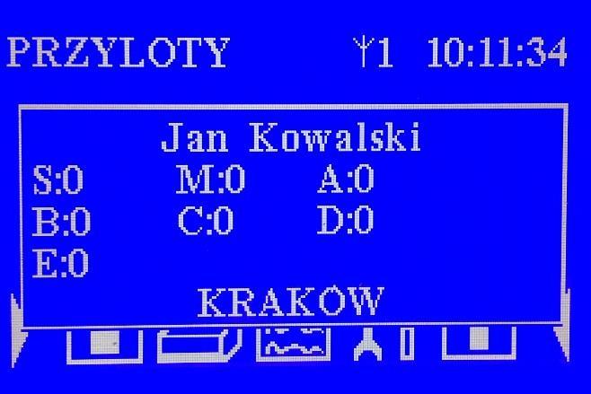 Podliczenie gołębi typowanych które przyleciały umożliwia funkcja znajdująca się pod klawiszem 1 (rys. 5.4). Znajdują się tutaj liczniki wszystkich typowań.