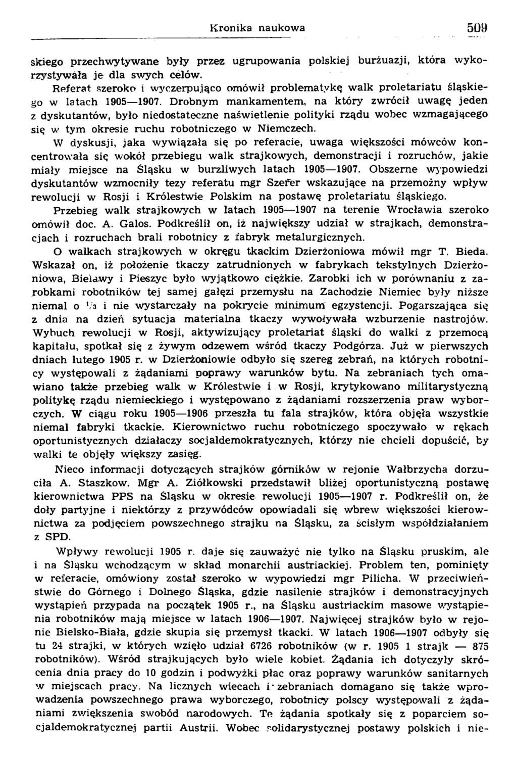 skiego przechwytywane były przez ugrupowania polskiej burżuazji, która wykorzystywała je dla swych célów.