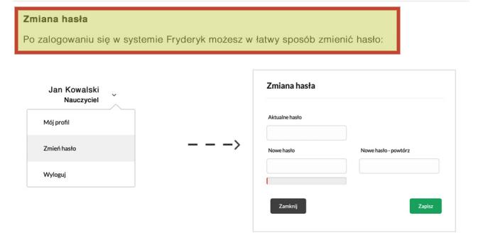 Screen 2 Logując się po raz pierwszy uczeń używa loginu oraz hasła